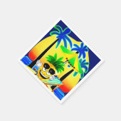 SERVIETTE EN PAPIER PINEAPPLE ON THE BEACH (Coin)