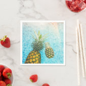 Serviette En Papier Pineapples dans la piscine de Swimming (En situation)