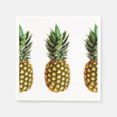 Serviette En Papier Pineappy imprimer papier tropical serviettes de fê (Devant)
