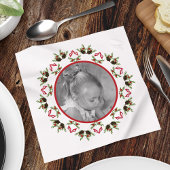 Serviette En Papier Pinecone Berries vacances Mandala Noël