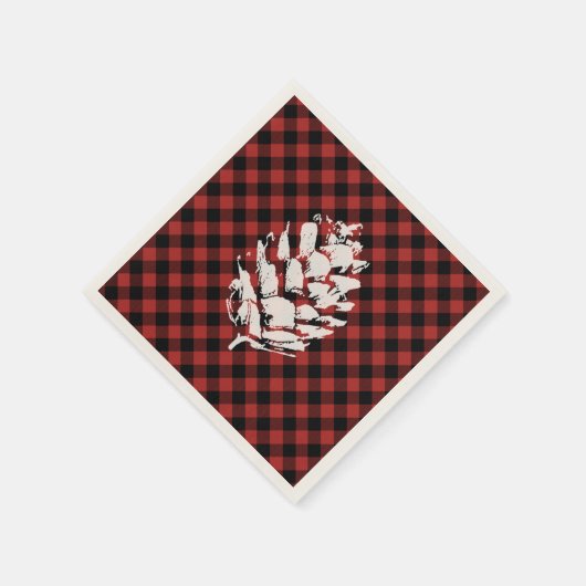 Serviette En Papier Pinecone Plaid Buffalo (Coin)
