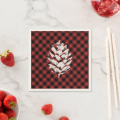 Serviette En Papier Pinecone Plaid Buffalo (En situation)