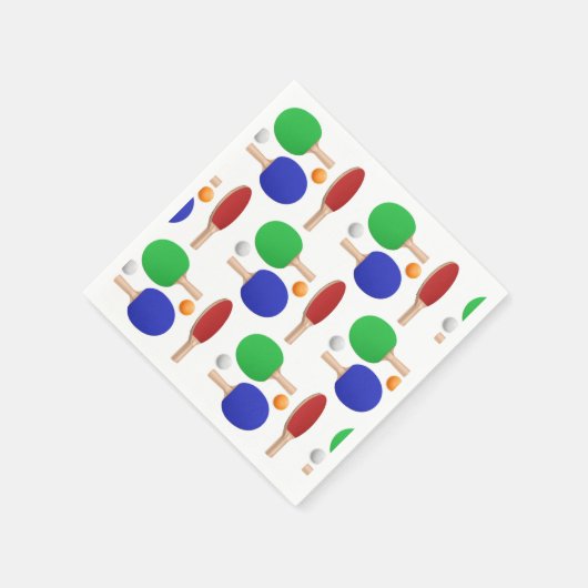 Serviette En Papier Ping Pong Table Tennis Anniversaire (Coin)