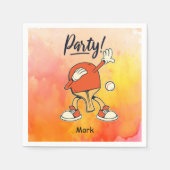 Serviette En Papier Ping Pong Table Tennis party amusant (Devant)