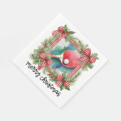 Serviette En Papier Ping Pong Table Tennis Thème de Noël (Coin)