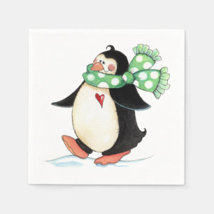 Serviette En Papier Pingouin