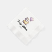 Serviette En Papier Pingouin Baby shower (Coin)
