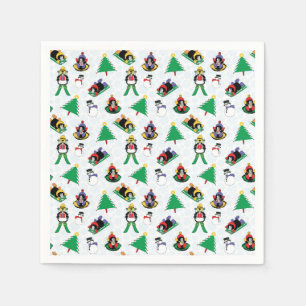 Serviette En Papier Pingouin de Noël