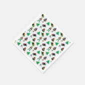 Serviette En Papier Pingouin de Noël (Coin)