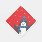 Serviette En Papier Pingouin de vacances (Coin)