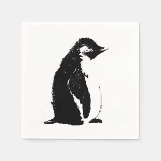 Serviette En Papier Pingouin parfait (Devant)