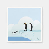 Serviette En Papier Pingouins (Devant)
