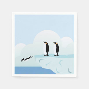 Serviette En Papier Pingouins