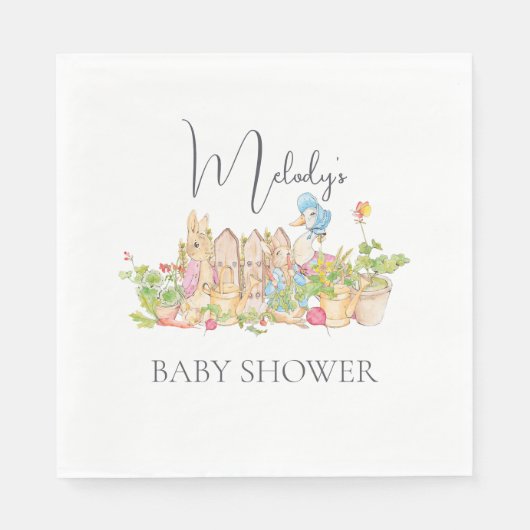 Serviette En Papier Pingouins classiques Peter Rabbit (Devant)