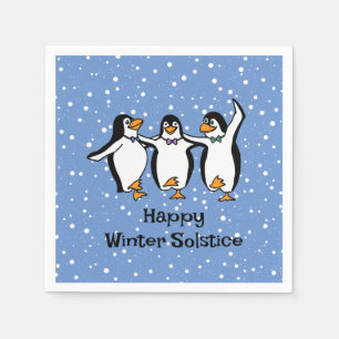 Serviette En Papier Pingouins de danse Design Papier Naples