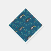 Serviette En Papier Pingouins de Noël (Coin)