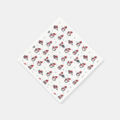 Serviette En Papier Pingouins mignons Oiseaux d'hiver Animaux de l'Arc (Coin)