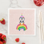 Serviette En Papier Pinguim unicórnio (En situation)