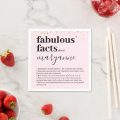 Serviette En Papier Pink 50 et Fabulous Fun Fact Anniversaire (En situation)
