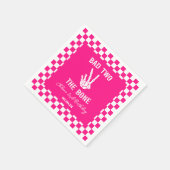 Serviette En Papier Pink Bad Two The Bone Skeleton 2e fête d'anniversa (Coin)