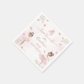 Serviette En Papier Pink Ballerina Two Tu Cute 2e Anniversaire Napkins (Coin)