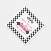 Serviette En Papier Pink Black Race Car Ready Set Go Baby shower (Coin)