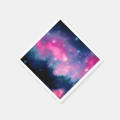 Serviette En Papier Pink & Blue Galaxy & Stars Abstract (Coin)