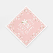 Serviette En Papier Pink Boho Daisy Onederday Napkins (Coin)