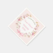 Serviette En Papier Pink Boho Wildflowers Graduation Party (Coin)