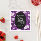 Serviette En Papier Pink Book Launch Party (En situation)