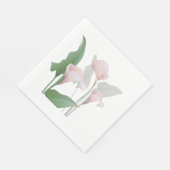 Serviette En Papier Pink Calla Lily Fleurs Papier serviettes (Coin)