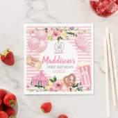 Serviette En Papier Pink Carnival Anniversaire Napkins (En situation)