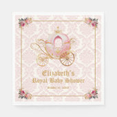 Serviette En Papier Pink Carrie Princess Fairytale Baby shower (Devant)