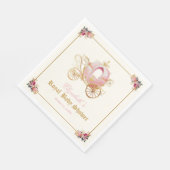 Serviette En Papier Pink Carrie Princess Fairytale Baby shower (Coin)