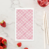Serviette En Papier PINK CHECK QUILT Guest Serviettes Papier serviette (En situation)