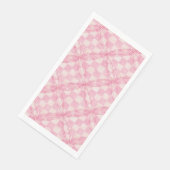 Serviette En Papier PINK CHECK QUILT Guest Serviettes Papier serviette (Coin)