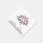 Serviette En Papier Pink Comics Livre Superhero Anniversaire (Coin)