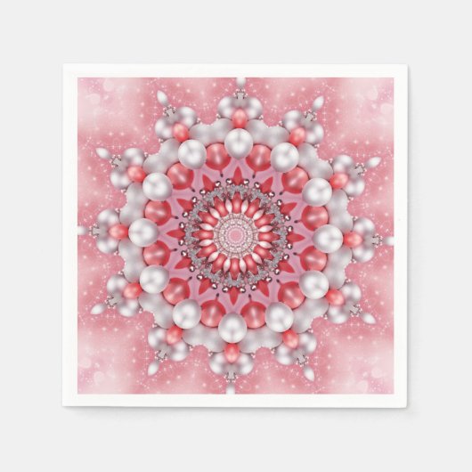 Serviette En Papier Pink Décor Holiday Napkin (Devant)