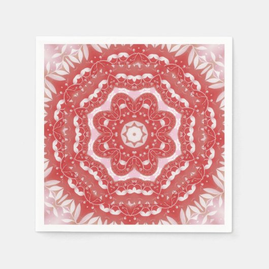 Serviette En Papier Pink Décor Holiday Napkin (Devant)