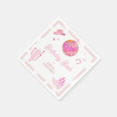 Serviette En Papier Pink Disco Cowgirl Western Rodeo Anniversaire Bash (Coin)