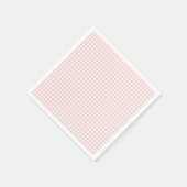 Serviette En Papier Pink En vichy Printemps fête d'anniversaire (Coin)