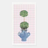 Serviette En Papier Pink En vichy Topiary Ginger Jar Papier Serviettes (Devant)