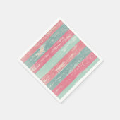 Serviette En Papier Pink et vert Rustique en bois de la grange de clôt (Coin)