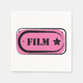 Serviette En Papier Pink Film Ticket Paper Napkins (Devant)