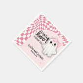 Serviette En Papier Pink Ghost Little Boo est presque dû Baby shower (Coin)