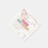 Serviette En Papier Pink GingerPread Winter Onederland 1er anniversair (Coin)