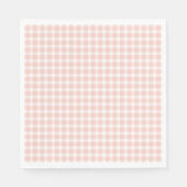 Serviette En Papier Pink Gingham Paper Napkins (Devant)