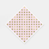 Serviette En Papier Pink Gold Polka Dot Anniversaire (Coin)