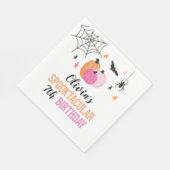 Serviette En Papier Pink Halloween Spooktaculaire fête d'anniversaire (Coin)