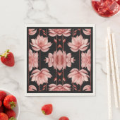 Serviette En Papier Pink Lotus Classic (En situation)